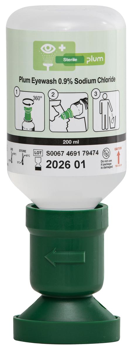 Eye wash bottle ultraRINSE saline solution 200 ml