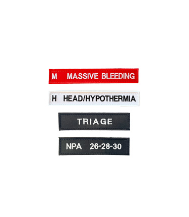 Patch-Set MASCAL Black for MASCAL RESPONSE PACK Emergency Backpack in Black
